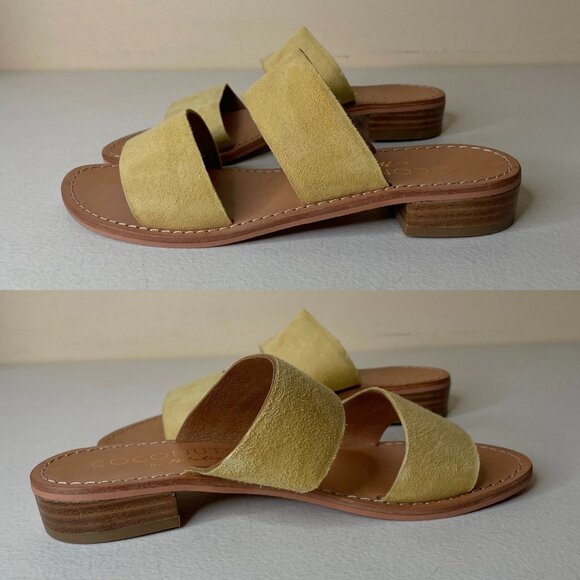 Coconuts by Matisse Limelight Yellow Slide Sandals Size 6 - Picture 2 of 16